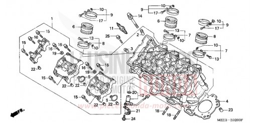 CULASSE CBR600RR3 de 2003